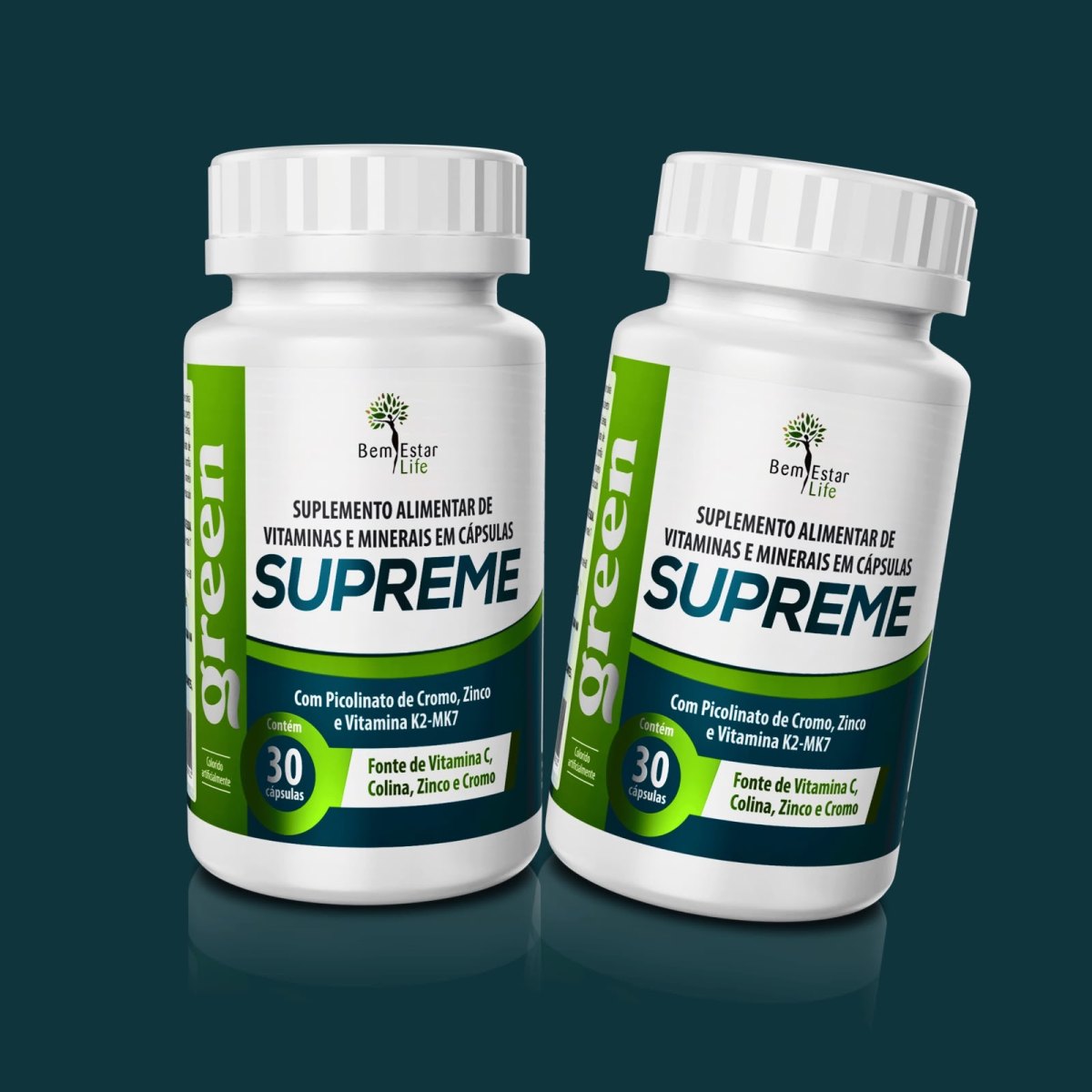 1 COMPRE 1 E LEVE 2 SUPREME GREEN (DETOX) 30 CAPS - NA COMPRA DE QUALQUER INIBIDOR