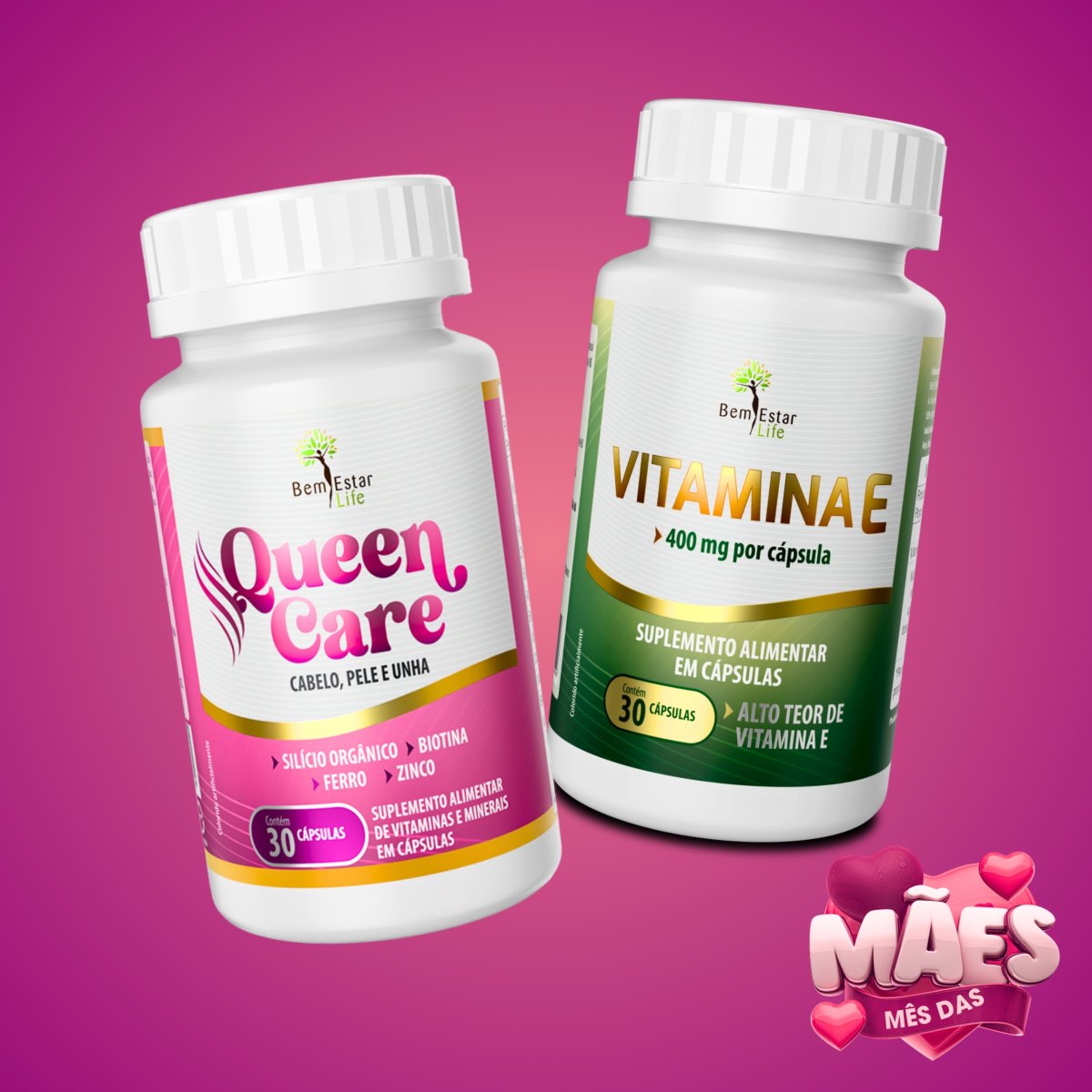 OFERTA MES DAS MAES NA COMPRA DE QUEEN CARE \